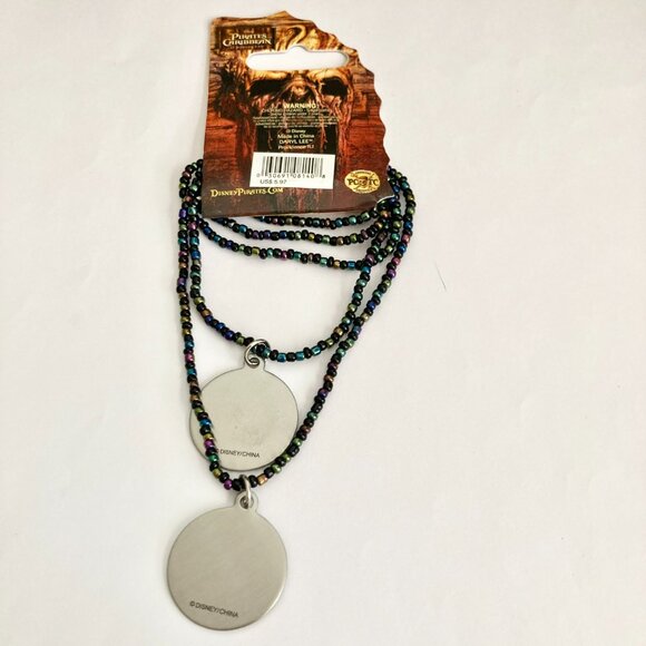 Vintage Disney Pirates of the Caribbean Charm Necklace Best Friends 16" Set of 2 - Picture 3 of 11